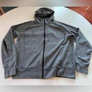 Brooks Running Gray Zip-Up Hoodie, sz L